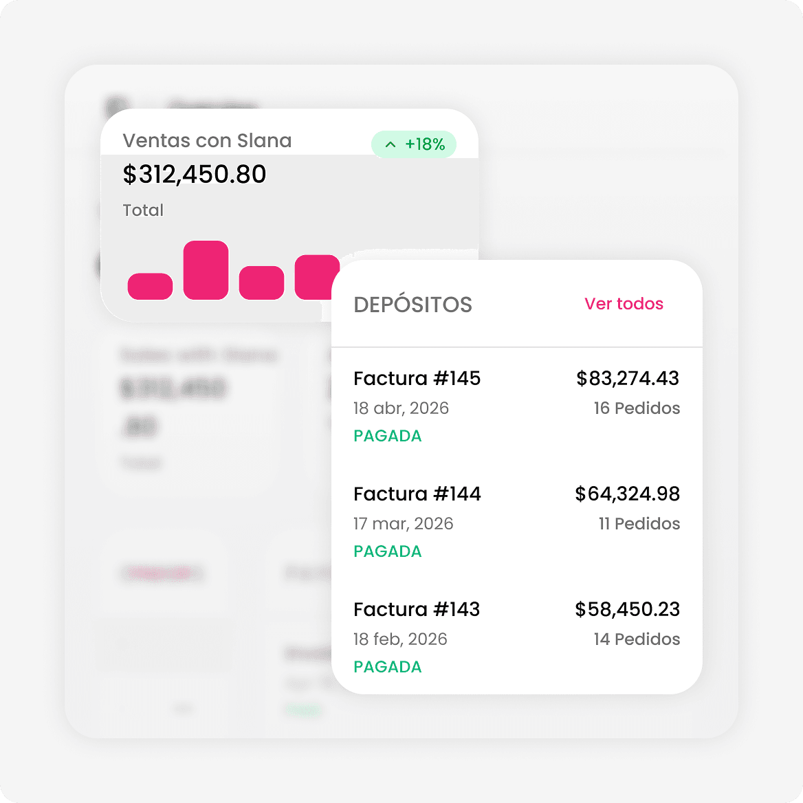 Slana merchant dashboard